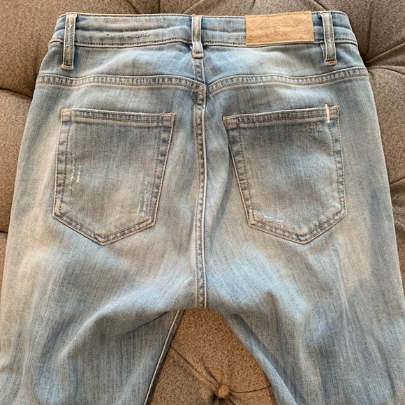 IRO Ripped Boyfriend Jeans in Bleached Blue - Picture 4 of 4